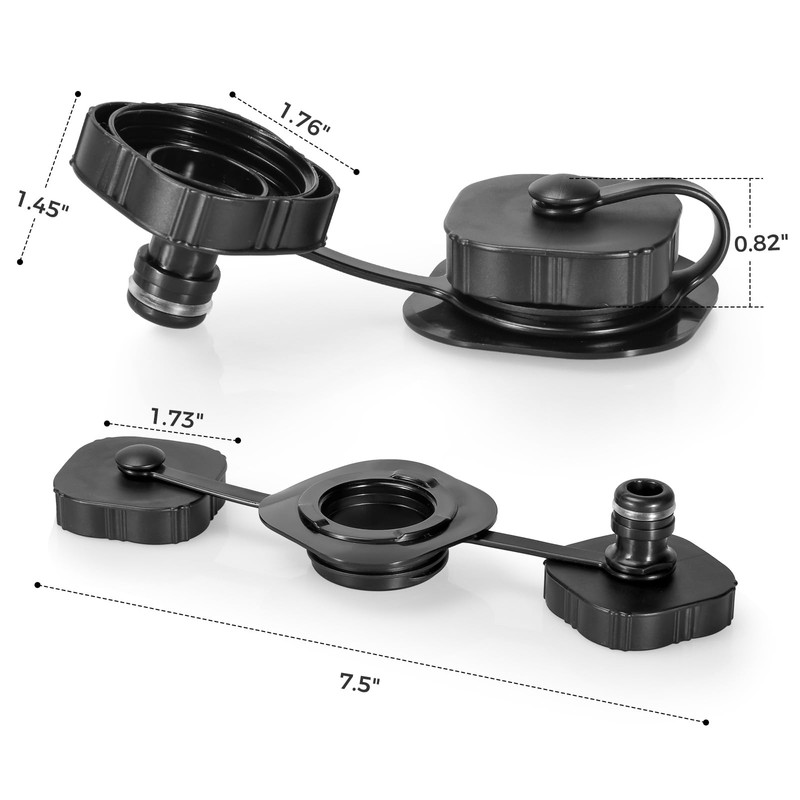 VISTOP Dog Pool Replacement Drain Valve Cap, 2 Repair Patches,