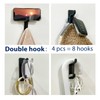 pickpiff Wall Hooks for Coat and Towel: 10LB Adhesive Door