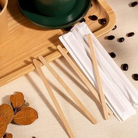 Vidoelettronica® Natural Wood Pallet 500 Pallets Individually Wrapped 14cm Ice Cream Handmade Gira Cappuccino Biodegradable