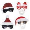 4pcs Santa Claus Cute Christmas Eyeglasses Costume Party Glasses Photography