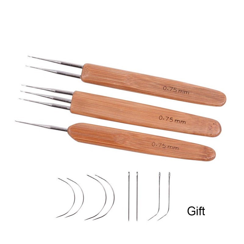 3pcs/Set Dreadlock Crochet Hook for Hair Dreadlock Needle Tool for