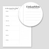 Primus Print Menu Planner with Shopping List - Food Planner