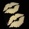2X Lips Reflective Sticker Decal for Car Bumper Helmet 3"
