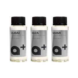 Aromar+ Fragrance Oil – Signature Set – Dubai, Ibiza & Miami – Inspired by W Hotel, Aria Hotel & Ritz Carlton – for Waterless Diffusers – 60mL Bottles (Pack of 3)