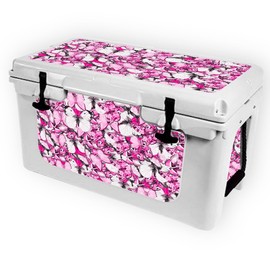 MightySkins (Cooler Not Included) Skin Compatible with RTIC 45 Cooler (2017 Model) - Butterflies | Protective, Durable, and Unique Vinyl Decal wrap Cover | Easy to Apply | Made in The USA