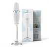 WonderCow Milk Frother Hand Mixer, Stainless Steel Electric Matcha Whisk,