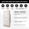 Smart Wall Light Switch, 2.4GHz 1 Gang WiFi Touch Switches,