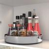 WUIVIUT Steel Lazy Susan Cabinet Organizer, Rotating Kitchen Countertop Spice