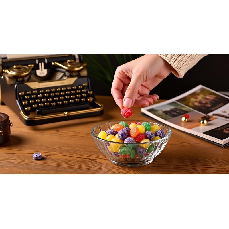 SweetGourmet Spice Drops Candy, Old-Fashioned Gumdrops, 6 Flavors Jelly Candy,