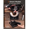 Metal Coffee Scale with Auto Timing, Rechargeable Espresso Scale with