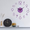 SPORTARC Modern DIY 3D Wall Clock Silent Frameless Design Home