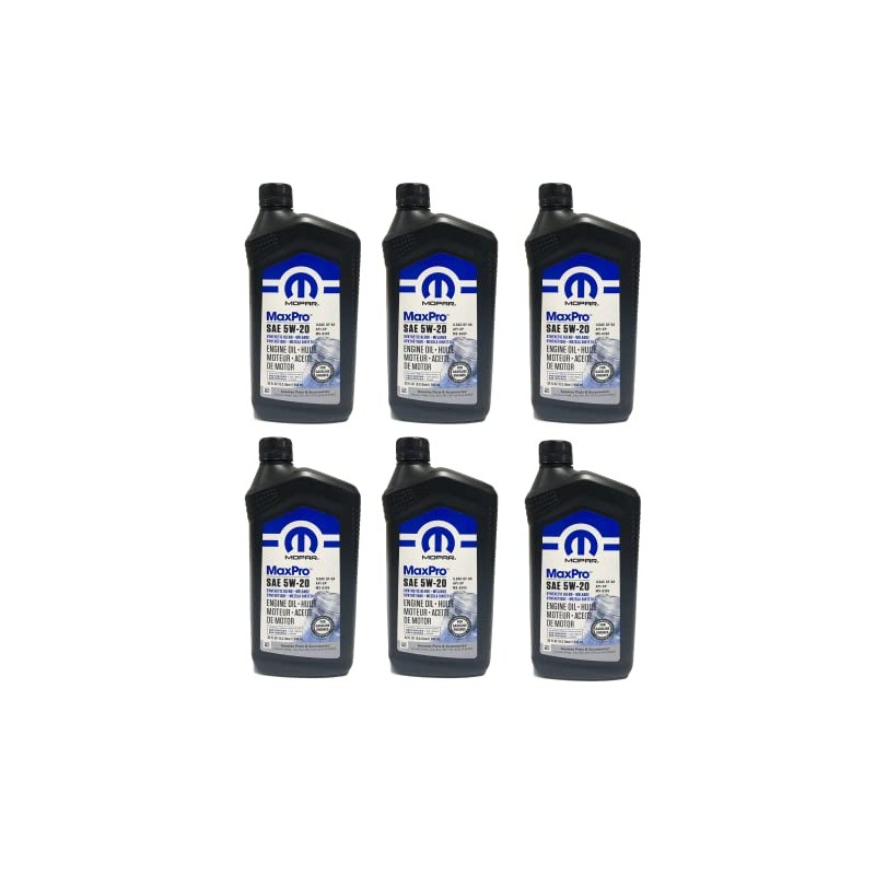 Mopar MaxPro 5W20 SAE Motor Oil for Jeep Dodge Chrysler