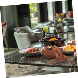 Ipetboom 1Set Wooden Salad Bowl Set Smooth Edge Acacia Wood Fruit Bowl with Spoon Fork Tableware for Mixing Serving Salads Safe Sturdy Design for Everyday Use