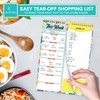 Decorably Meal Planner Pad with Shopping List Minimalist - 52