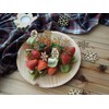 KIZARA Paper Plate Wood Plates (#2 Round Plates, 8 Round