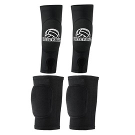 2 Pieces of Volleyball Training Equipment, Volleyball Accessories Including Volleyball Knee Brace Volleyball arm Cover, Volleyball Wrist Strap Protection pad for Youth Volleyball Training Equipment