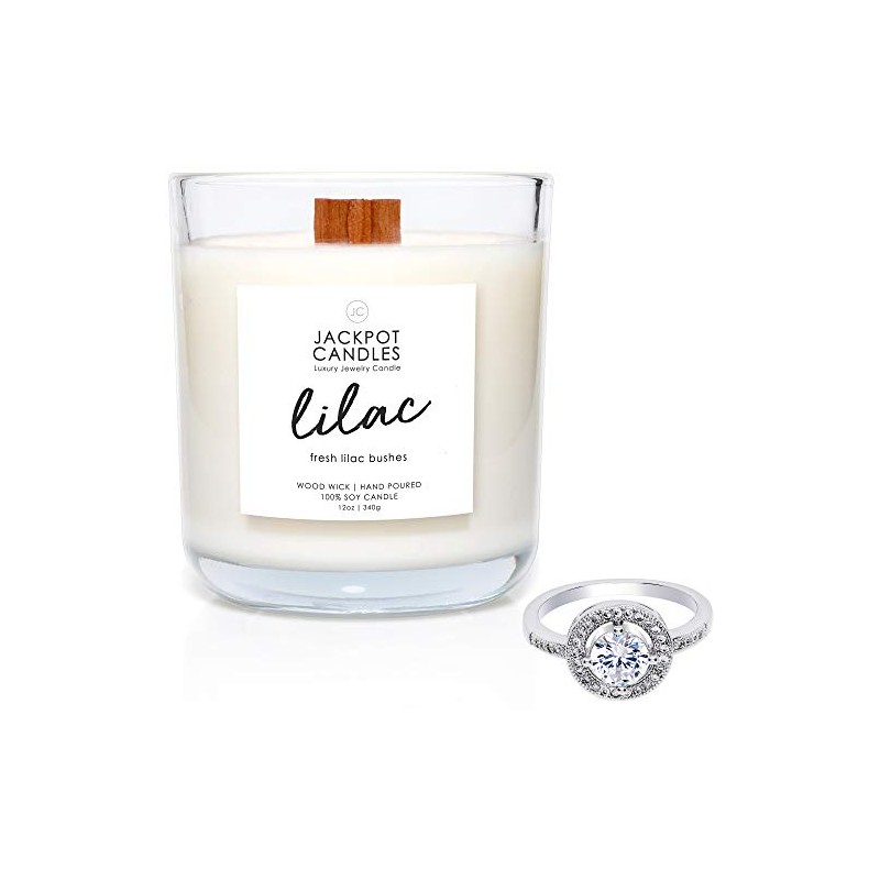 Jackpot Candles Lilac Candle with Ring Inside (Surprise Jewelry Valued