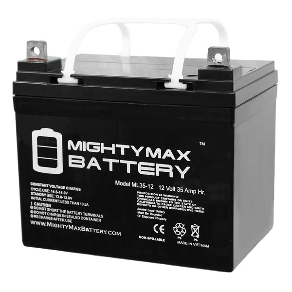 Mighty Max Battery 12V 35AH SLA Battery Replacement for Invacare Pronto M71 w/SureStep Brand Product