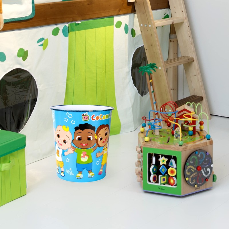 Cocomelon Kids Childrens Waste Bucket Paper Bin Basket for Bedroom
