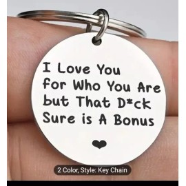 Funny Keychain Birthday Christmas Anniversary Gift Husband Boyfriend