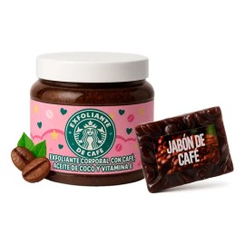 Kit Cafe Cuidado Facial Y Corporal Natural Suavidad Limpieza