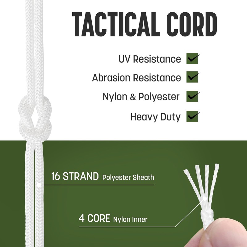 Manco Element 2.4mm Paracord 275lb 30m Rope Cord - 4