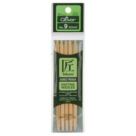 Takumi Bamboo Double Point Knitting Needles 5 5/Pkg-Size 9/5.5mm