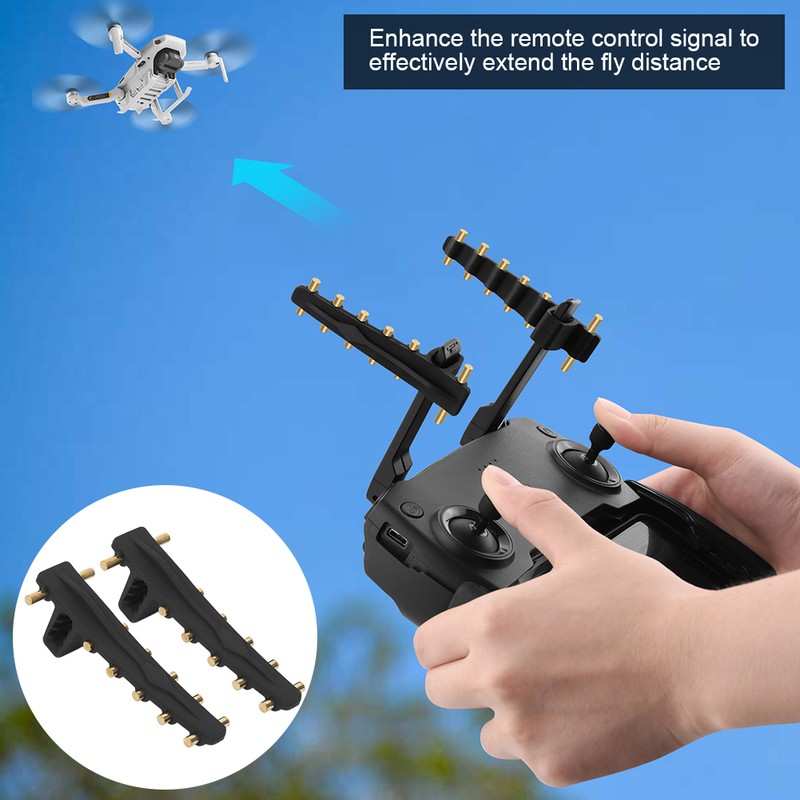 Pair Drone Signal Amplifier Remote Control Enhancer Antenna Range Extender