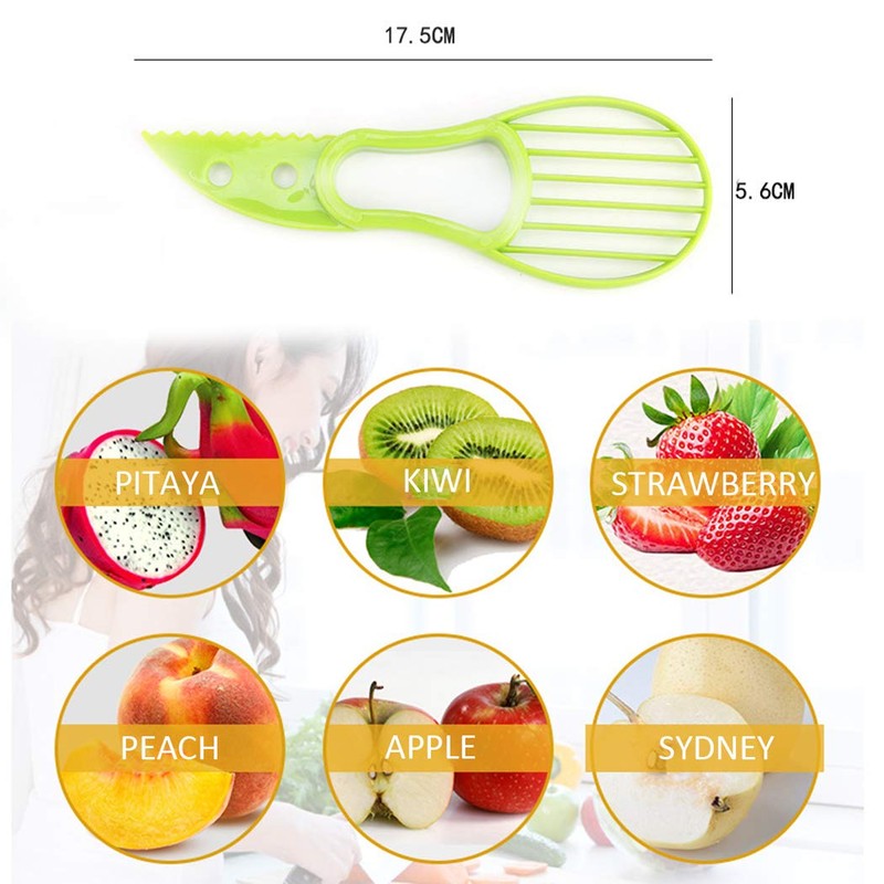 Avocado Cutter Avocado Slicer 3 in 1 Multifunctional Avocado Tool