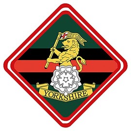 Personalisedjust4u Yorkshire Regiment Military Metal Car Window Sign