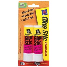 Avery Glue Stic, Washable, Nontoxic, Permanent Adhesive (Pack of 12)