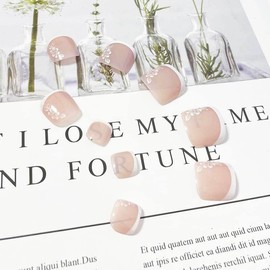 SINLOV 24pcs Star Coffin Fake Nails Glossy Press on False Nails Long Ballerina Artificial Finger Nails Full Cover False Nails for Women and Girls