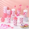 Yungyan 16 Sets Pink Cowgirl Party Favors Goodie Cups with