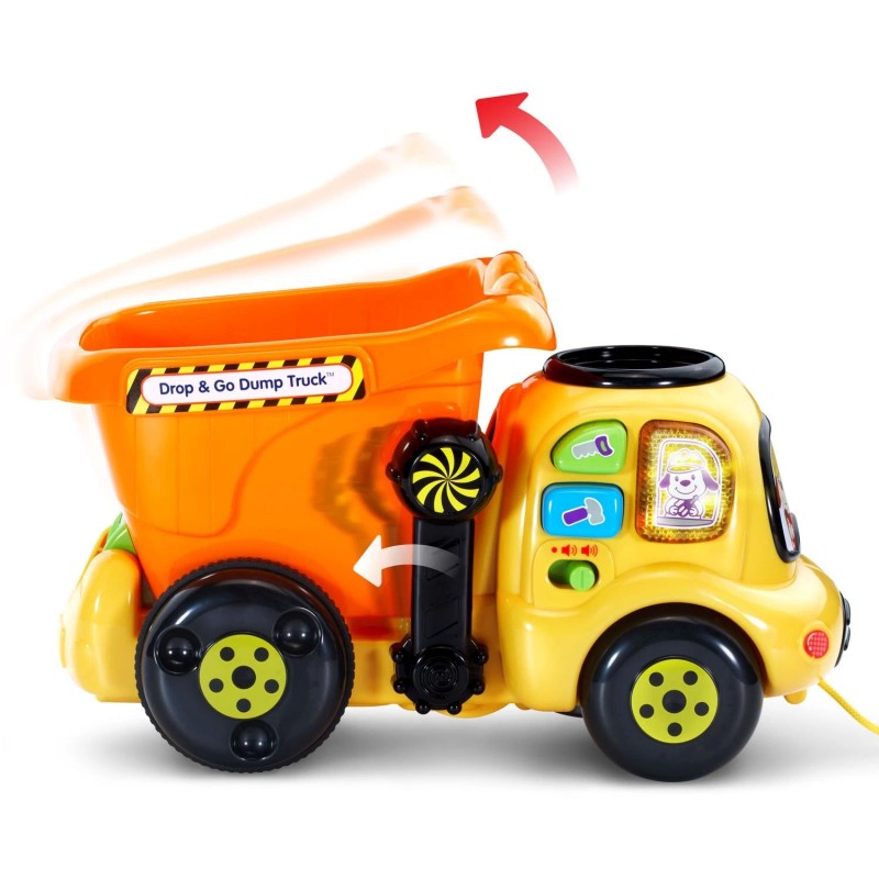VTech Drop and Go Dump Truck Interactive Learning Toy for