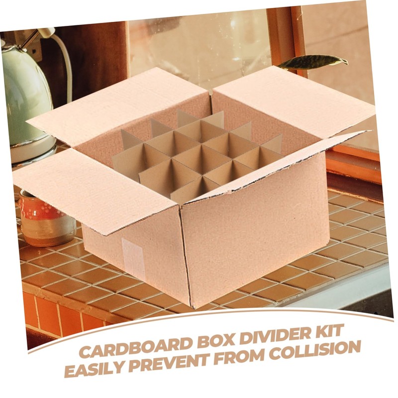 HOMOCONO 1 Set Cardboard Dividers for Moving Boxes Glassware Packaging