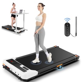 Walking Pad 2 in 1 Under Desk Treadmill, Walking Treadmill Max 300+ lb Capacity, Remote Control & LED Display 2.5HP Quiet Walking Jogging Running Machine, Compact Portable Treadmills for Home Office