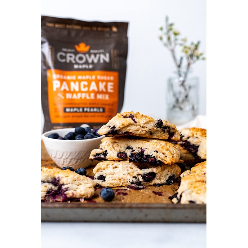 Crown Maple Organic Maple Sugar Pancake and Waffle Mix, 16oz,