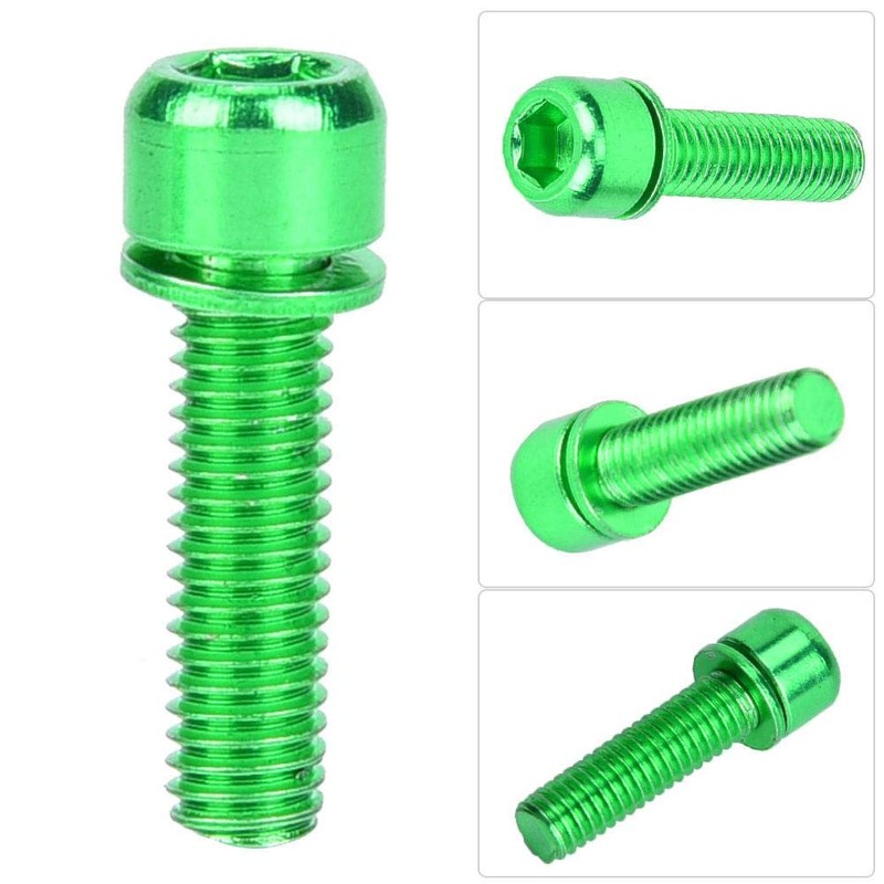 Water Bottle Cage Bolts Holder Screws, 6Pcs M5x25mm Water Bottle