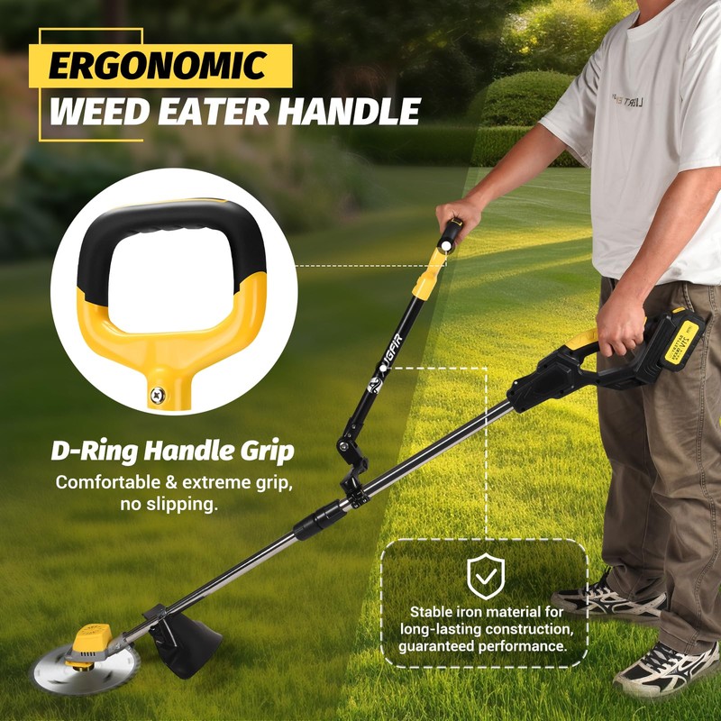 Weed Eater Handle, Ergonomic String Trimmer Handle with Adjustable Shoulder