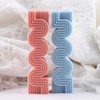 XIAOSHUI S Geometry Candle Mold Geometric Lines Candle Molds Spiral
