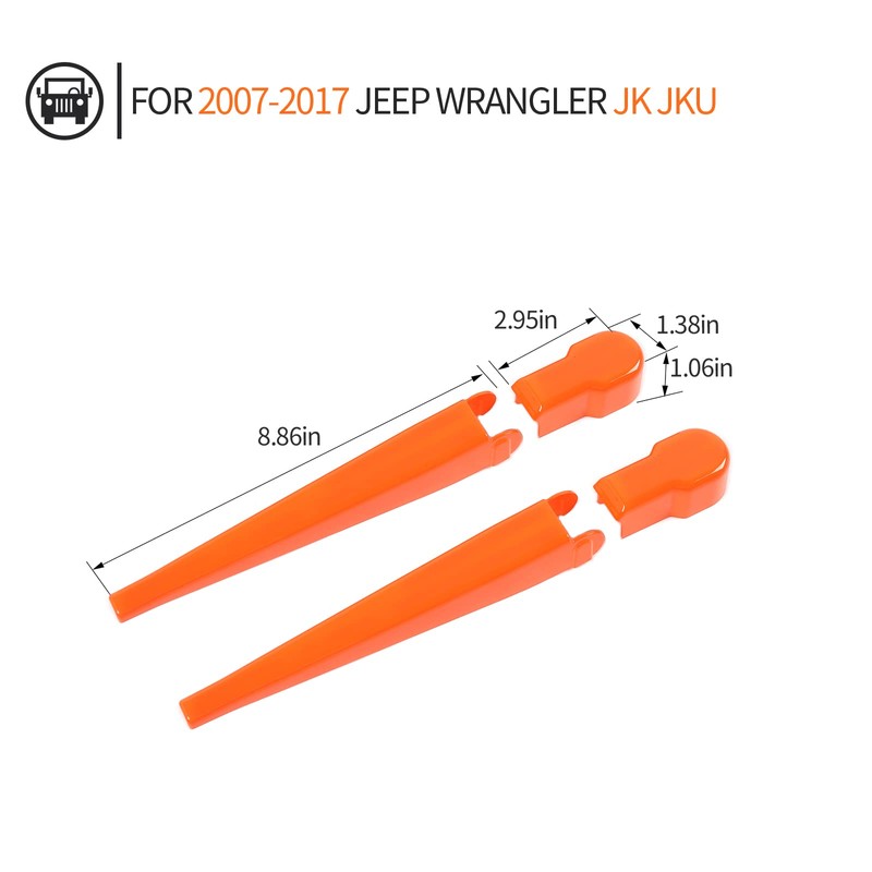 SQQP Front Window Windshield Wiper Arm & Blade Decoration Cover