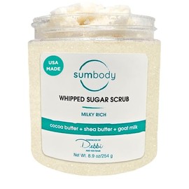 Sumbody Exfoliante Corporal De Vainilla, Karité Y Leche De Cabra(250 Ml). Hidratante, Exfoliante Corporal, Para Pies Y Manos. Hidratante, Nutritivo Y 