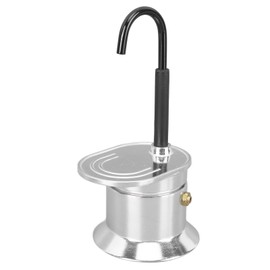 Single Tube Moka Pot 1 Cup 50ML Aluminum Alloy Spout Stovetop Italian Coffee Maker for Outdoor Parties Travel