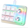 Koolertron 9-Key Mechanical Numpad with 2 Programmable Knobs, LED Backlit