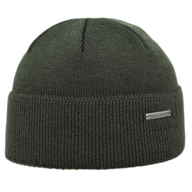 MELEGARI Docker Cap Trieste | Pure Merino Wool | Made in Italy, army green, One size