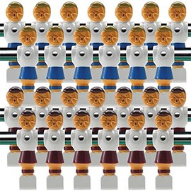 Billiard Evolution 26 Old Style Red and Blue Foosball Men