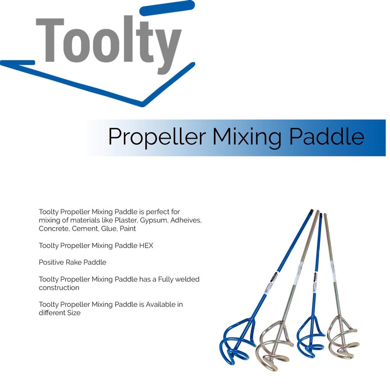 Toolty Propeller Mixing Paddle 60 x 320 x 6mm -