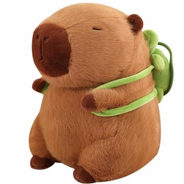 Summer Capybara Plush Toy - Cute Simulation Stuffed Animal for Home Sofa & Bed DecorationSummer Capybara Plush Toy, Cute Simulation Capybara Stuffed Toy, Soft Animals Decoration Toy for Home Sofa & Bed, Pets Plush Toys, Bedroom Decor:_Turtle Capybara23cm/9.05inch