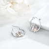 Hoop Earrings Girls, 925 Silver Girls and Dog/Cat/Horse Earrings Hoop