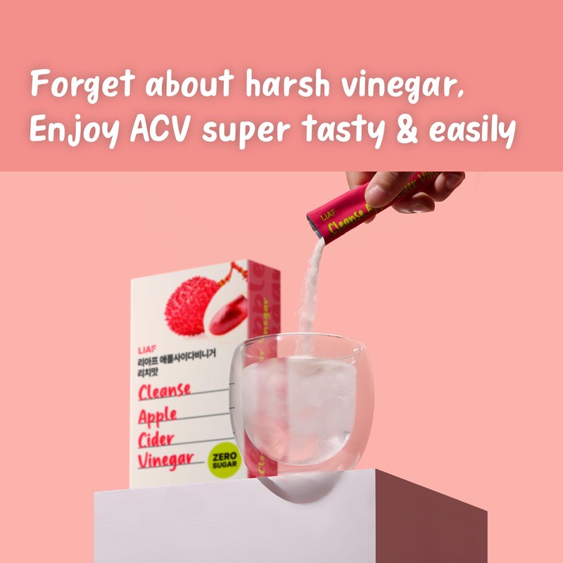 LIAF Apple Cider Vinegar Powder Loaded Tea Packets | Korean